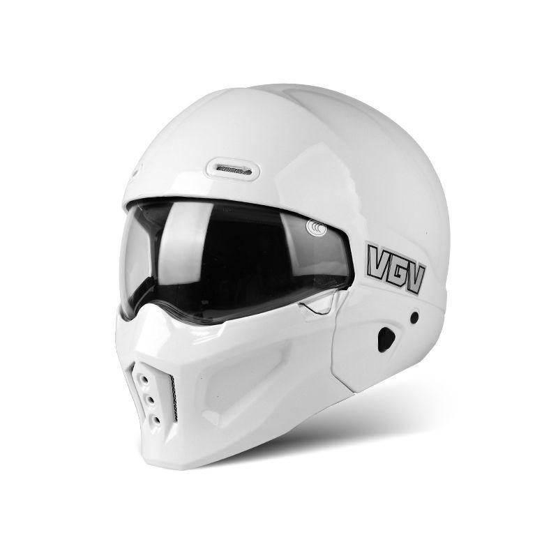 Full Face Motorcycle Helmet DOT Approved ABS Shell Adult Unisex All Season Ride Protection With Bluetooth Slot