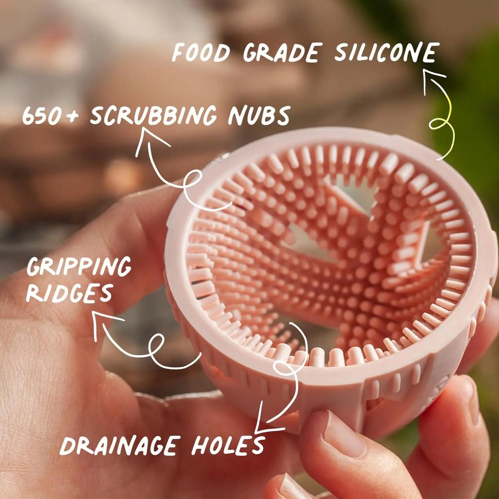 Silikon Eierreinigungsbürste Flexible Eierreinigungsbürste Werkzeuge Multifunktionaler Eierschrubber Leicht zu Reinigen Küchenzubehör Gadgets