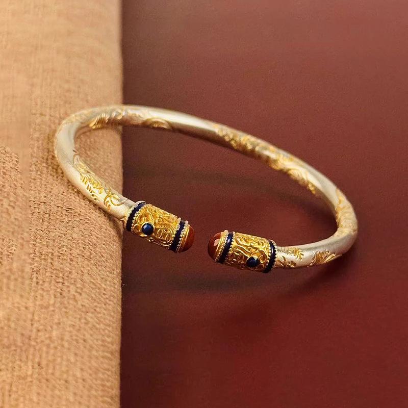Female New Chinese Tang Grass Pattern Bracelet