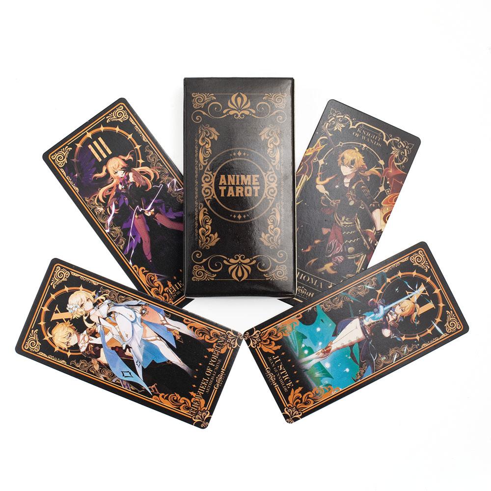Anime Tarot 78pcs Fortune Telling Card English Version Board Game Entertainment