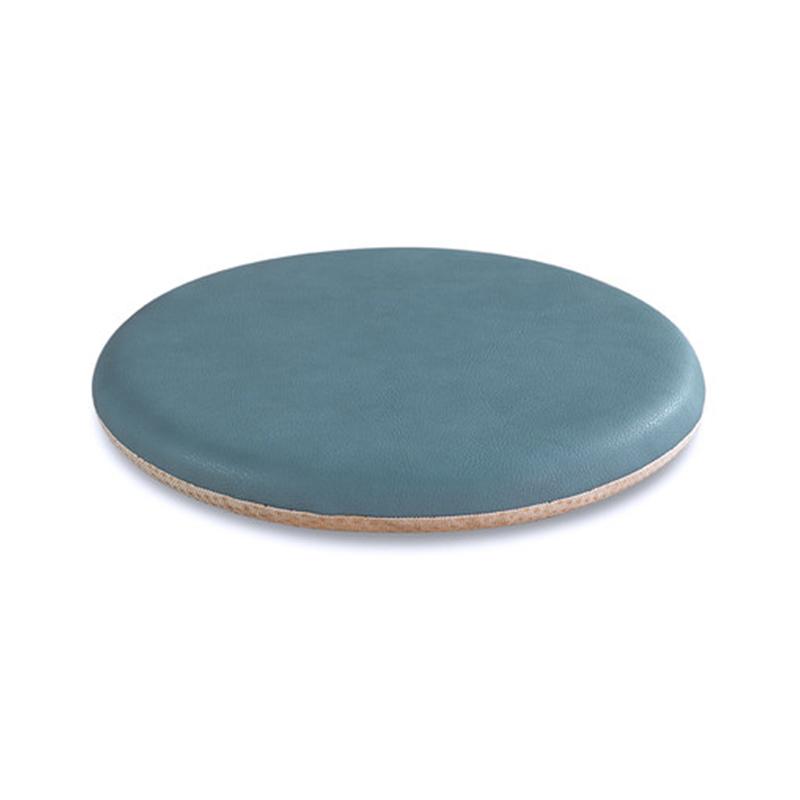 Cuscini per Seduta Sedia da Pranzo Portatile Stile Semplice per Interni, Ufficio Domestico, Cucina, Seduta Rotonda Solida in Pelle per Sedia