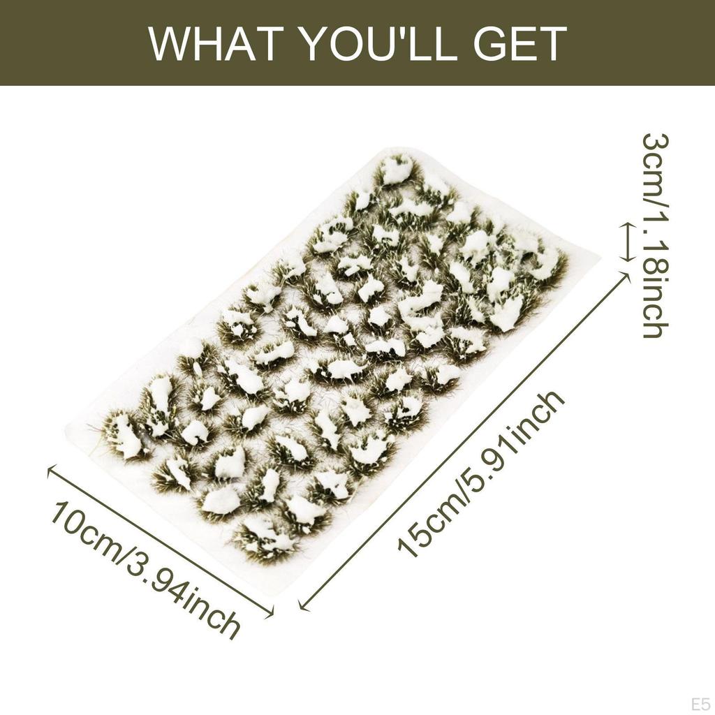 Static Snow Grass Model DIY Micro Landscape Tuft Terrain Kit for Decoration