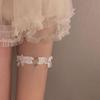 Heart-Shaped Garter & Necklace Set - Choker and Thigh Chain Accessory