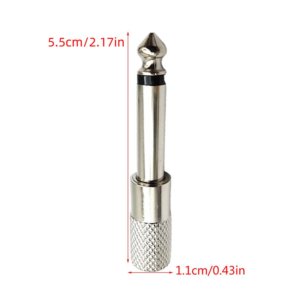 Conector adaptor 6,35 mm masculin la 3,5 mm mamă Adaptor pentru căști îmbunătățește compatibilitatea audio Convertorul pentru căști