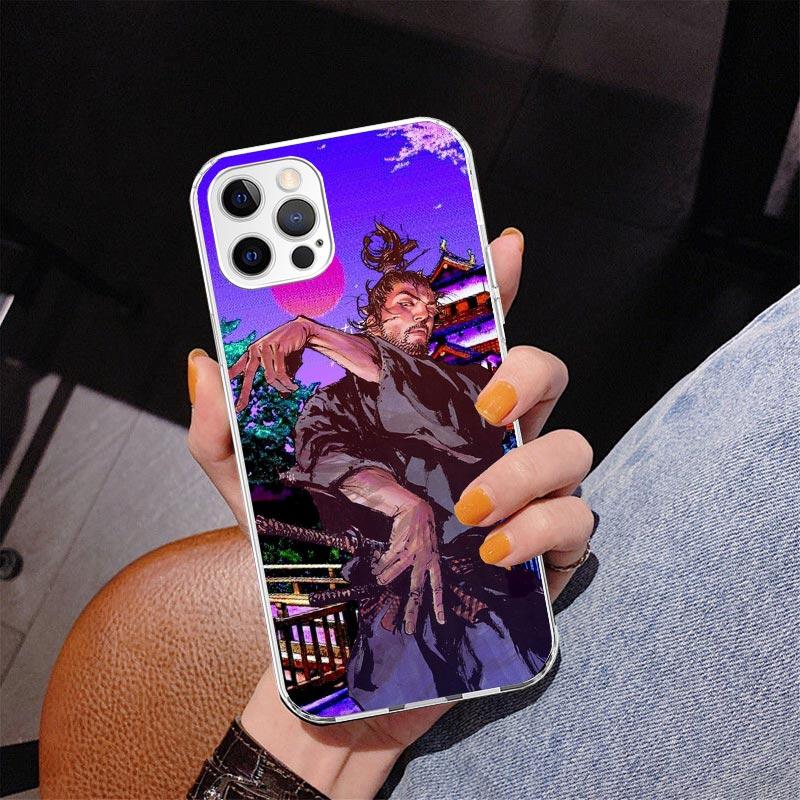 

Anime Vagabond Samurai Phnoe Case for Iphone 17 Air 16 16E 11 12 13 Mini 14 Plus 15 Pro Max 7 8 + SE 2020 Phone Cover Coque iPhone 16 Pro Max