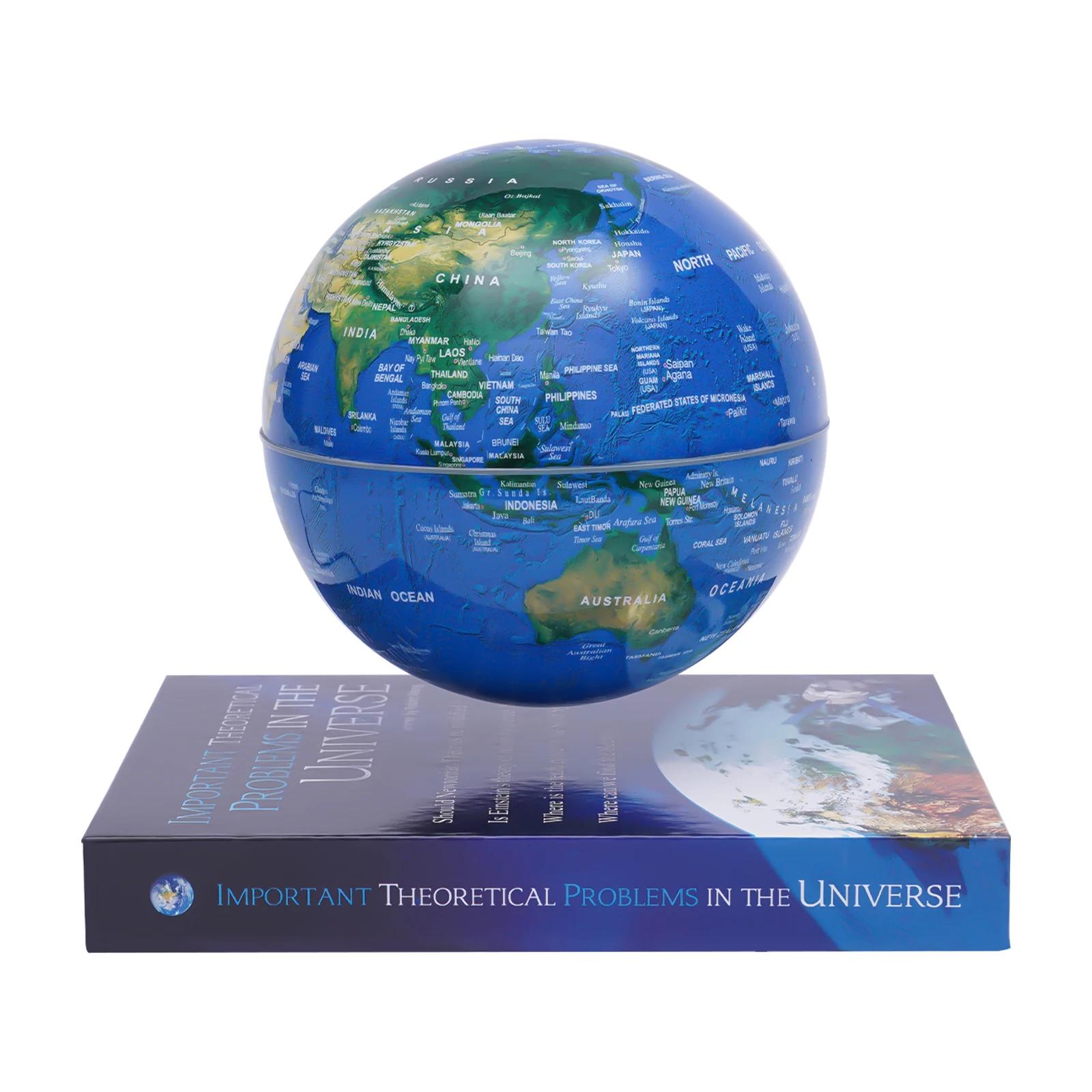 Magnetic Levitating Globe LED RGB Floating Earth Sphere 6 Inch Desk Decor Gift United States