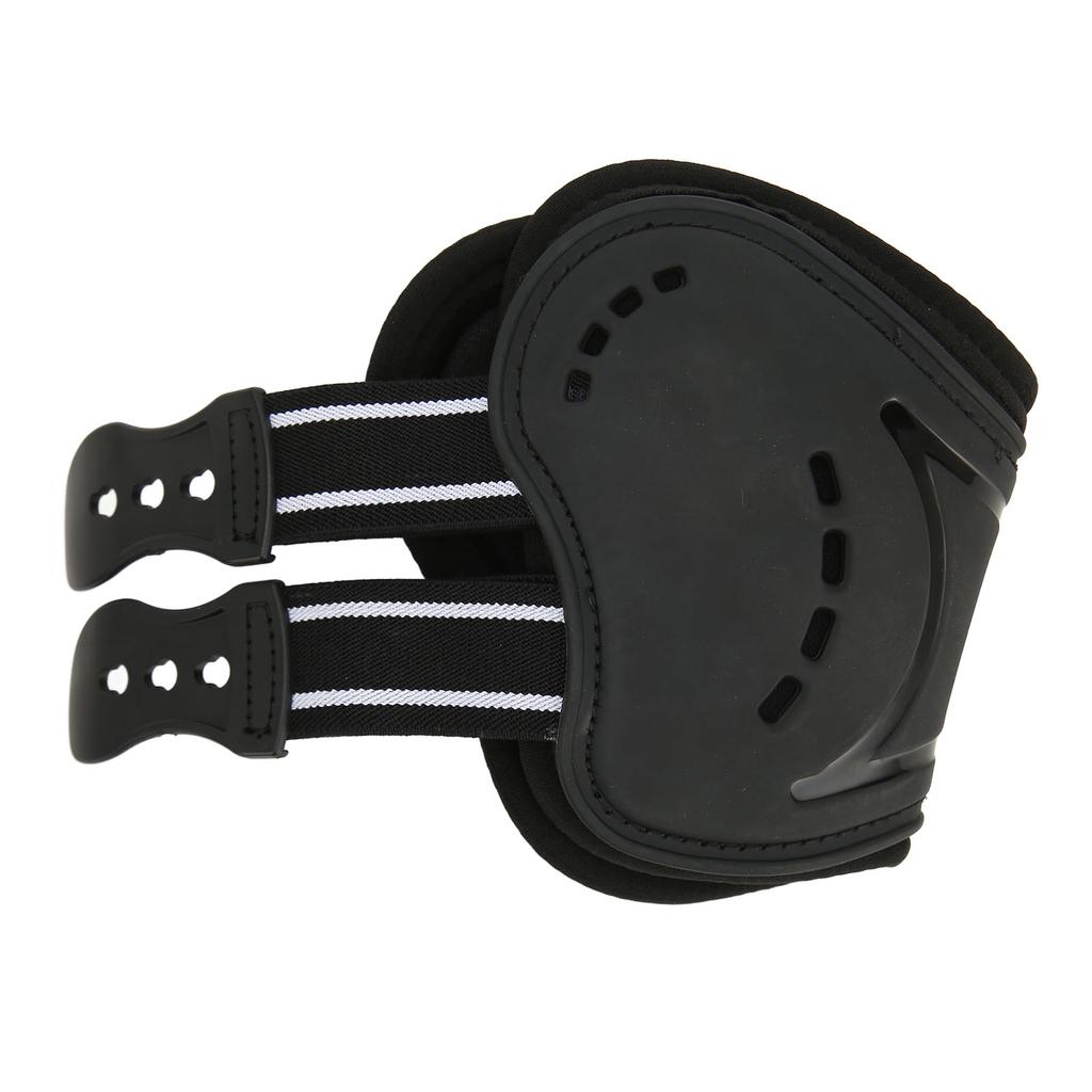 Horse Front Hind Leg Boots Shock Absorption Breathable Open Front PU Horse Tendon Boots for Jumping Show Riding