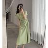 Women's 2026 Summer French Hollow Elegant Waist-Cinched Hepburn Style Long Dress