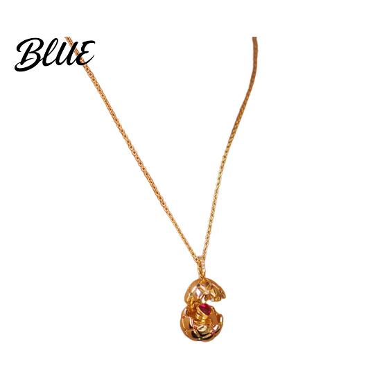 Egg Pendant Jewelry Retro Necklace Medieval Style Easter with Love