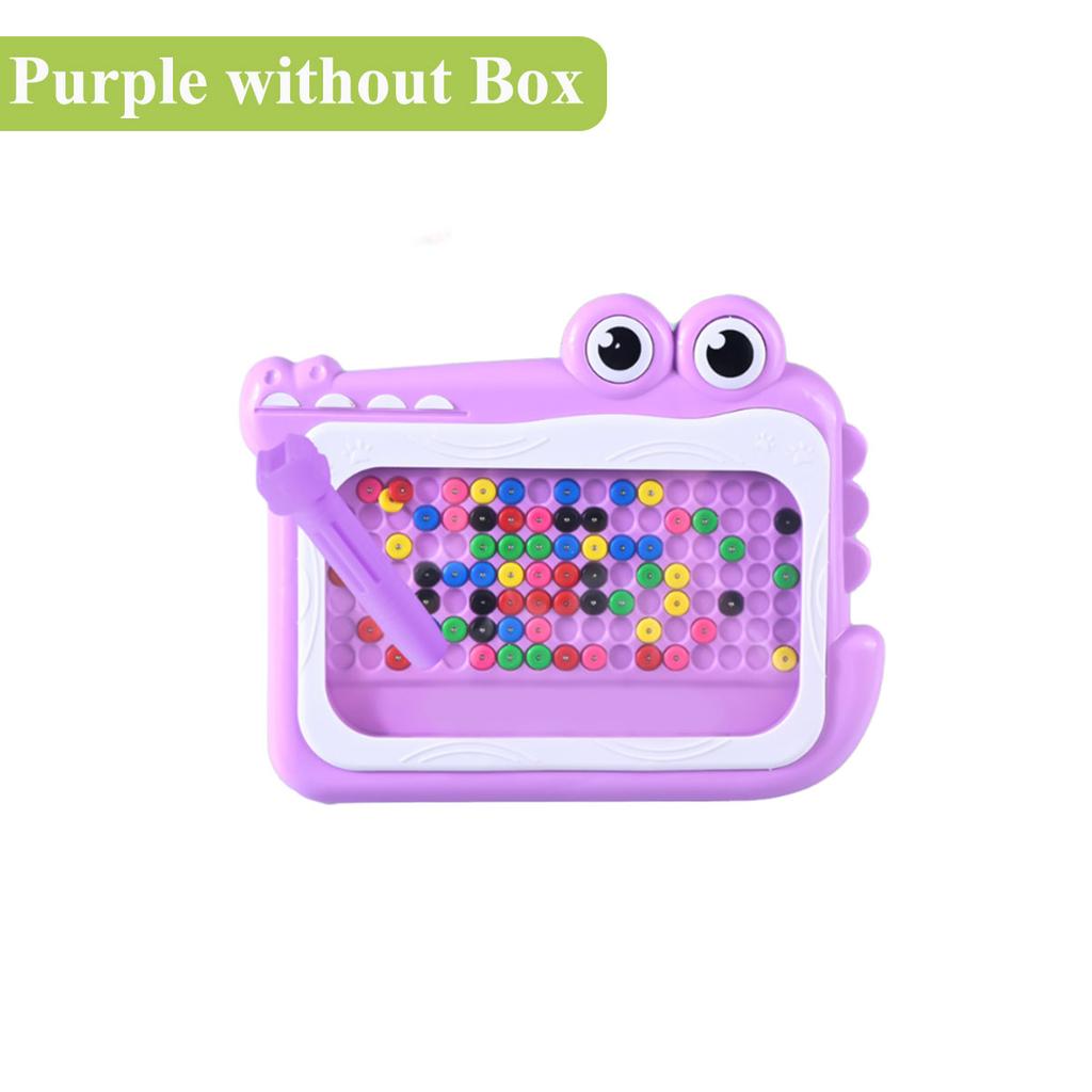 Kids Childrens Toys New Magnetic Beads Doodle Board with Puzzle Pen Drawing for Children 3-8 yearsMontessori Game Education Gift Present