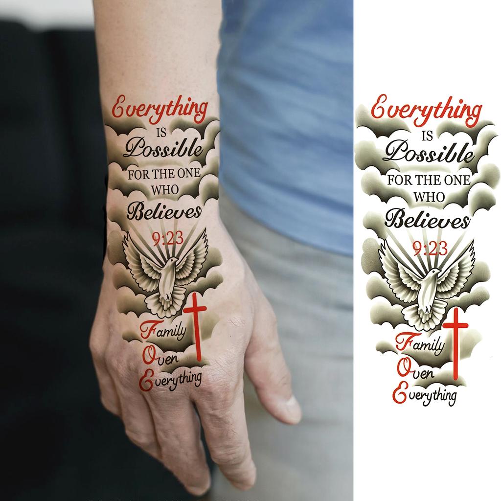 1 Sheet Scary Skull Grim Reaper Temporary Tattoos For Men Women Hand Arm Forearm, Realistic Fake Tattoo Sticker Halloween Tatoos
