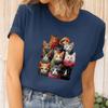 T-shirt Kittens Cat Cats Together Blouse Shirt Premium Cotton Fabric