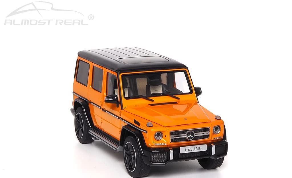 G 63 2017 Color Edition Sunset Beam Orange Scale Finished Product Minicar 820608 [Almost Real] Mercedes-AMG (W463) - - 1/18 Die-cast