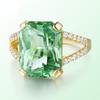 Rings Green Vintage Crystal Fashion Retro Jewelry For Women Gifts