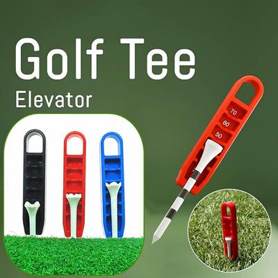 Adjustable Golf Tee Depth Setter and Puller, Precise Height Adjustment and Lifter