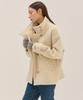 Flove High Neck Wool100% Coat_Iv