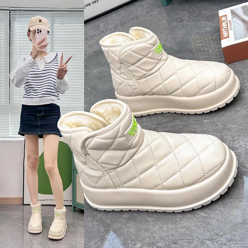 Fashion Hot Selling 2025 Winter New Women's Shoes Short Snow Boots Warm Cotton Shoes Plus Velvet Thick Soled Women's Boots Sneakers