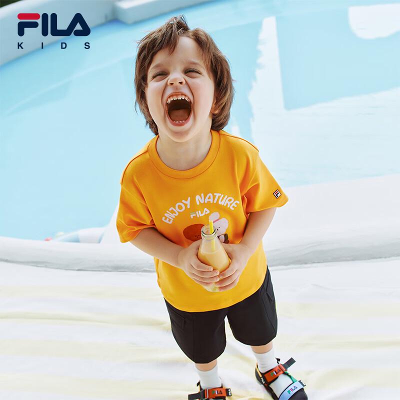 FILA Kids' Summer Pure Cotton Short Sleeve T-Shirt
