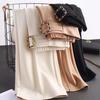 2024 Spring/Summer Women's High-Waisted Slimming Micro-Flare Pants - Anti-Wrinkle, Retro Drape Style