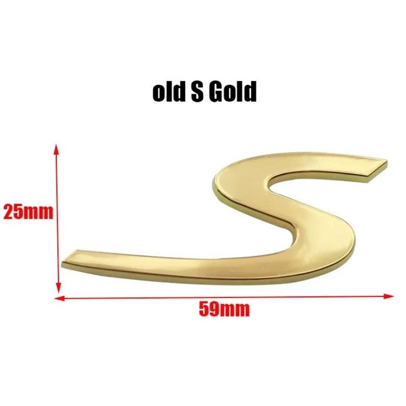 1pcs 3D S Car Emblem Badge Sticker Styling Accessories