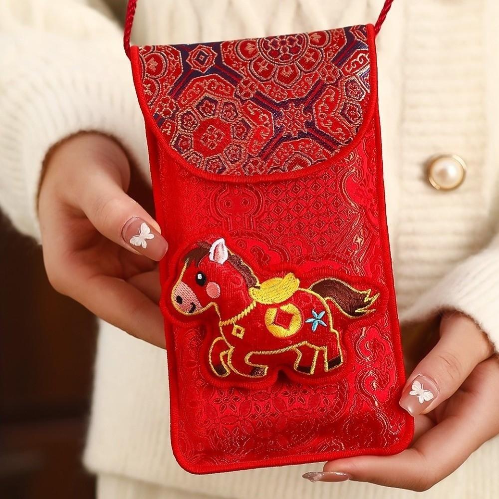 with Neck Strap Money Envelopes Red Color Lucky Money Packets Lucky Charm Cash Envelopes  Kids