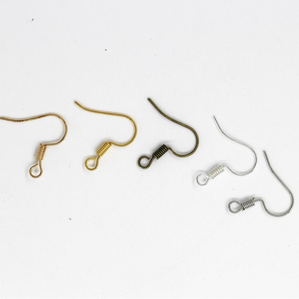 High-Quality DIY Iron Ear Hooks Without Beads - In Stock