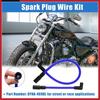 2 Pcs 10.4mm 10mm Motorcycle Spark Plug Wire for Harley Davidson Blue
