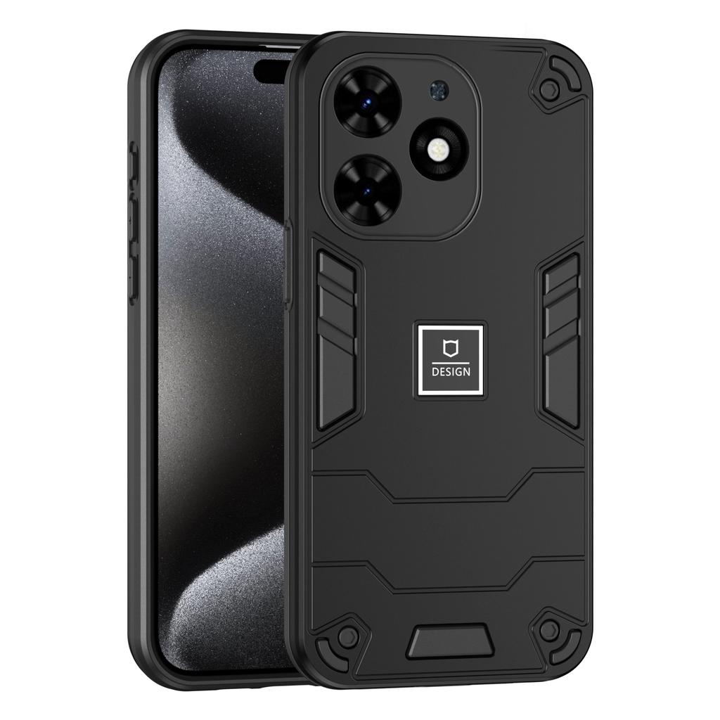 NEW 2 in 1 Armor Shockproof Phone Case For INFINIX Smart8 Smart7 Smart6 Smart5 Soft TPU Frame Hard Plastic Protective Back Cover
