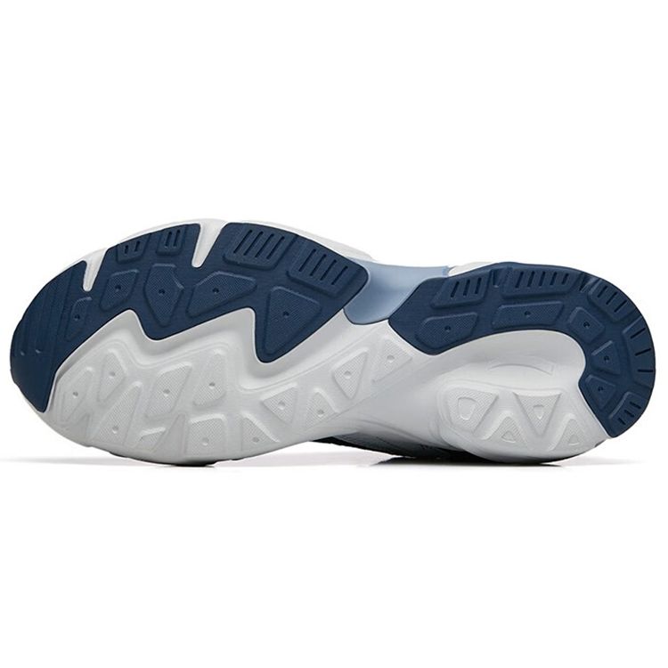 Anta Versatile Shock Absorbing Non-Slip Wear-Resistant Breathable Lightweight Low-Top Running Shoes Men Sneakers Gray Blue 912245596-3
