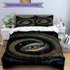 3pc Serpent Universe Cover Set - 1 Quilt Cover + 2 Pillowcases, All Seasons Bedroom Setting, Perfect for Home078