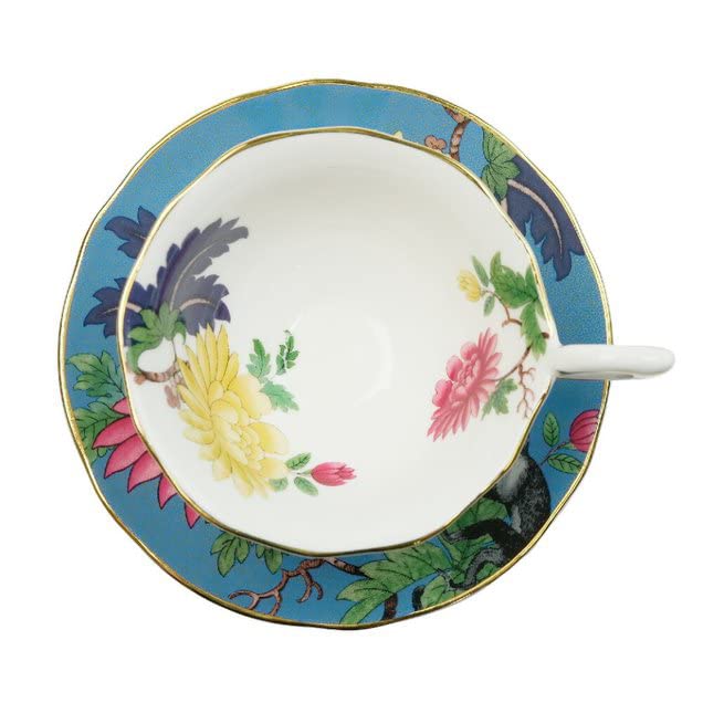 Wedgwood Wanderlust Sapphire Garden Teacup and Saucer [Parallel Import]