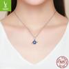 Blue Planet 925 Silver Pendant Korean Edition Fashion Beaded Bracelet Jewelry Accessories Scc933