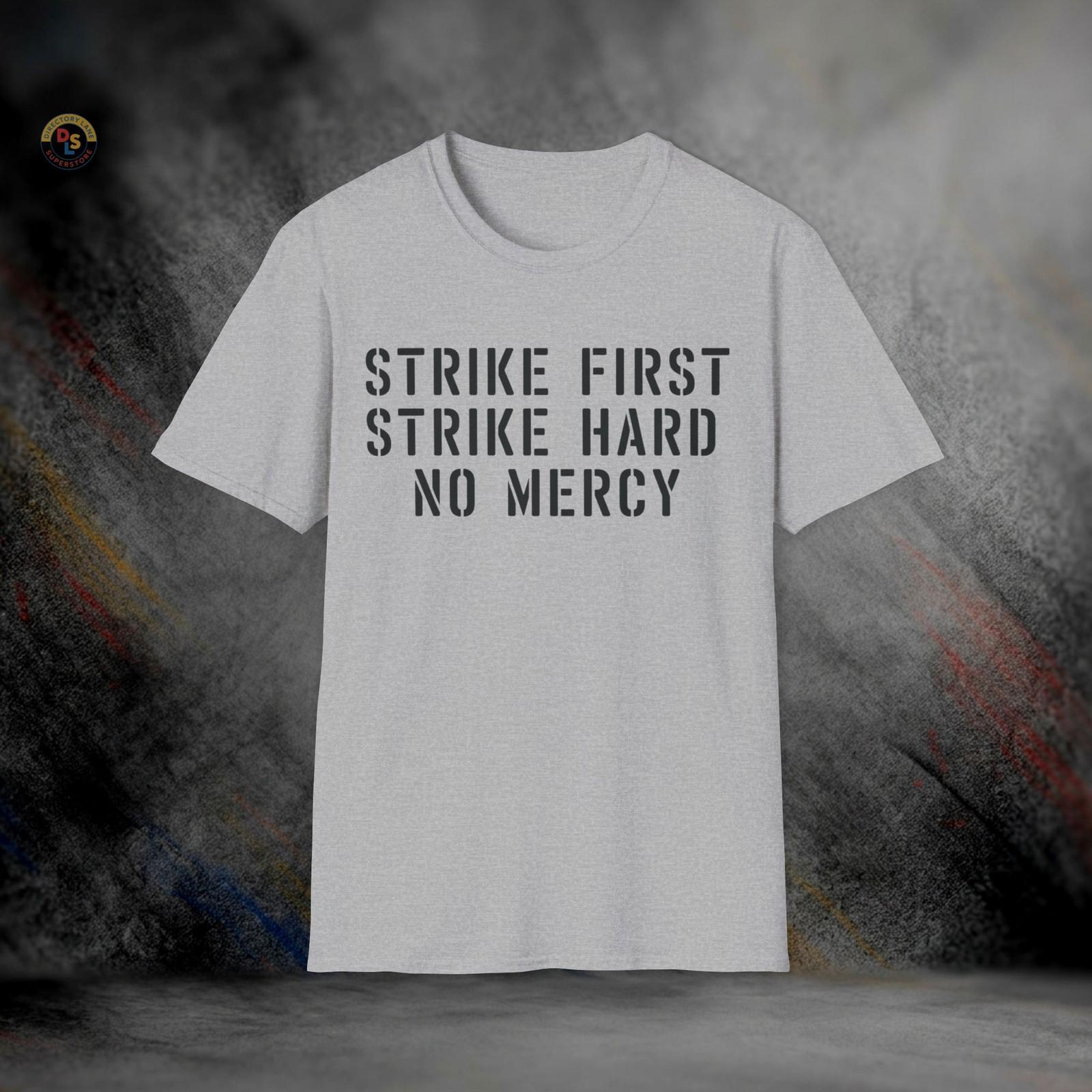 Strike First Strike Hard No Mercy Cobra Kai T-Shirt | Softstyle Tee XL