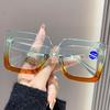 Occhiali da lettura anti-luce blu con montatura quadrata grande retrò di lusso firmati designer neri occhiali da vista per computer trasparenti