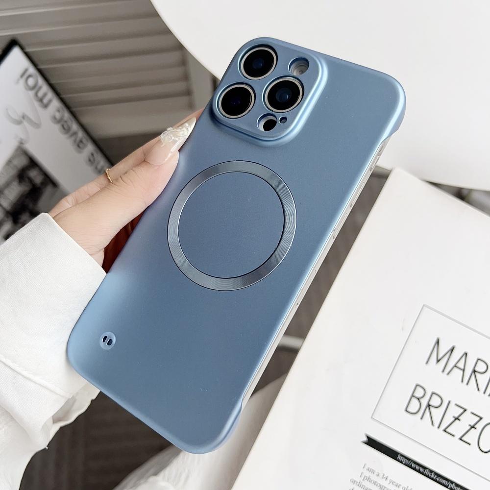 For Magsafe Frameless Magnetic Case For iPhone 16 Pro Max Plus iPhone16Pro Max 16E 5G Wireless Charging Hard Back Cover