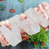 DOITOOL 4 Meat Netting Roll Size 16, Cotton Ham Sock for Sausage Making, Elastic Butchers Twine Cooking String Food Net, Poultry Meats Cooking,