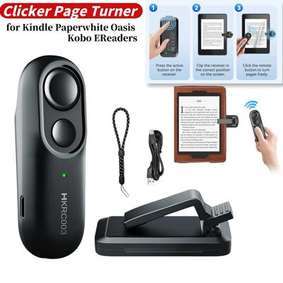Télécommande RF Tourne-page Prise de photo Caméra Enregistrement vidéo Déclencheur à distance Clicqueur Tourne-page pour Accessoires Kindle