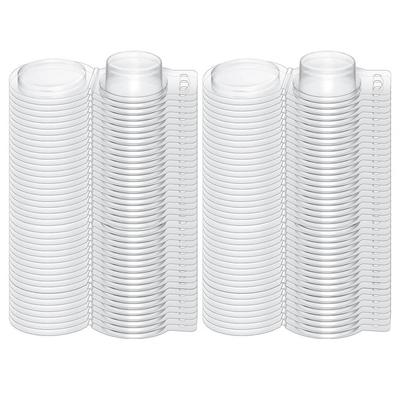 Wachsschmelzer Behälter 100 Stück Kunststoff Wachsschmelzform für DIY Handgemachte Duftkerze Seifenherstellung Quadratisch Rund Leerer Behälter Kit