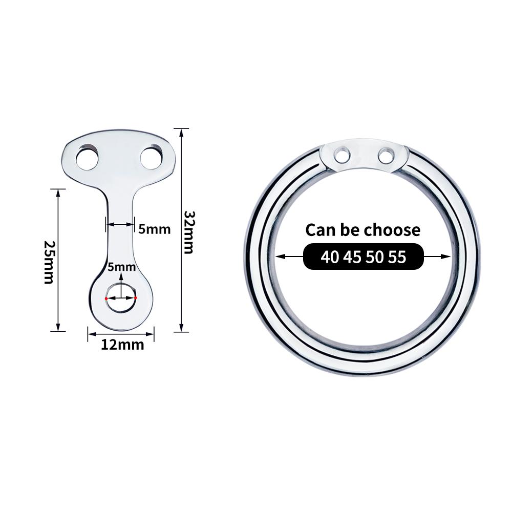 FRRK Small Negative Male Chastity Cage with Detachable Urethral Plug Stainless Steel Cock Lock Femboy Sex Toys Intimate Products