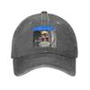 Front Door Motion Tung Sahur Meme Baseball Cap Unstructured Unisex Brainrot Distressed Washed Snapback Cap Summer Adjustable Hat