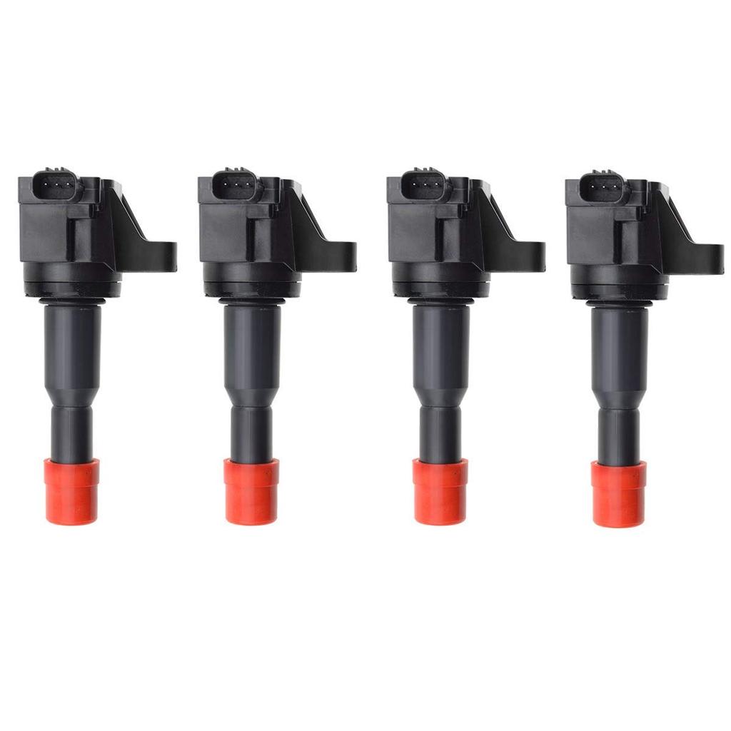GzYcsFocusqp [Set of 4] Ignition Coils for Honda Fit, Mobilio, Spike, Airwave (GK1, GK2, GB2, GB1, GJ1, GJ2) - Part Number: 30520-PWC-003 (CM11110)