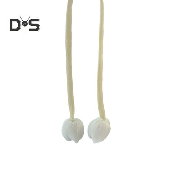 Tulpenknospen-Bandstoff-Riemen mit Tulpenknospen-Haaraccessoire, handgefertigt, Tulpen-Gardinenhalter für DIY-Projekte, Heimdekoration