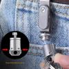 Compact Ti Alloy Key Clip Belt Keychain For Minimalist Lifestyle Attachment To Pockets Belts or Bags Securely