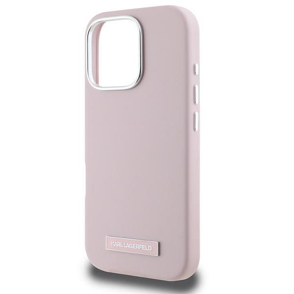 Karl Lagerfeld Klhmp16Lpgmsrpp Iphone16 Pro 6.3 Różowy/Pink Hardcase Fw Metal Plate Magsafe