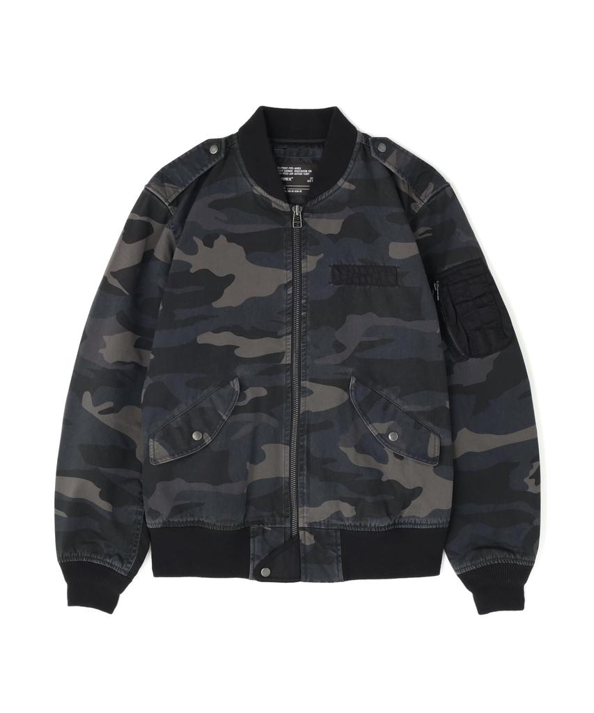 AVIREX WEB&DEPOT Exclusive CAMOUFLAGE L-2B Jacket Men's XL 027 Gray Camo 2 783-5252037