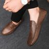 Fashion Flat Office Male Casual Shoe Pu Cowhide Comfortable Retro Adults Classic Original Elegant Low Price Slip-on Men's Leather Shoes