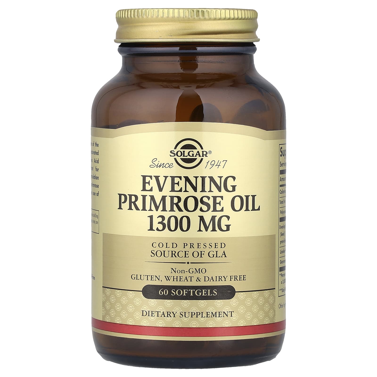 

Evening Primrose Oil, 1,300Mg, 60 Softgels