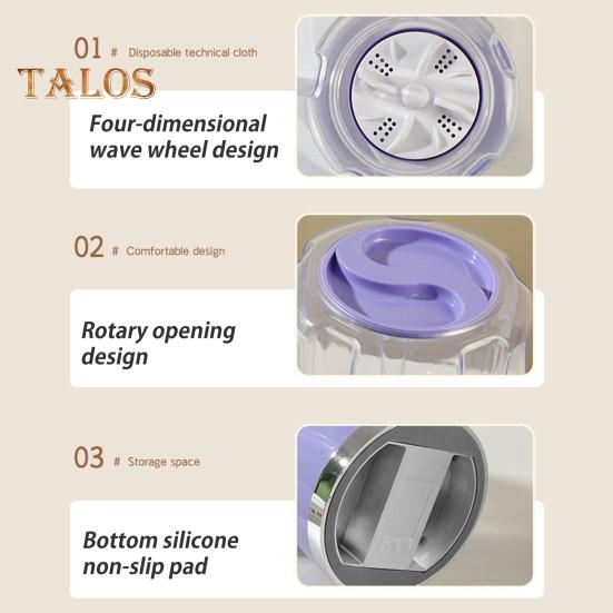 Mașină de spălat lenjerie intimă Mini mașină de spălat fără fir Afișaj digital Ușor de operat Reîncărcabilă Mașină de spălat haine mici Mașină de spălat rufe