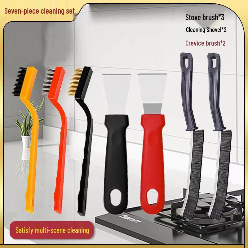 Five-Piece Kitchen Stovetop & Range Hood Cleaning Brush Set