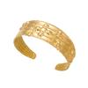Minimalist Bee Stainless Steel Wide Cuff Bracelet for Women Vintage Gold Plated Waterproof Open Bangle Party Jewelry Gift
